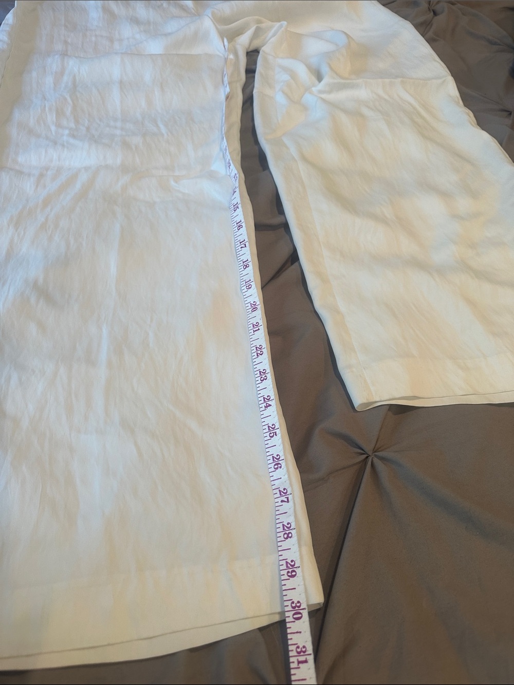 Zara White Two-Piece Pantsuit Set - Long Top & Trousers - Picture 8 of 10